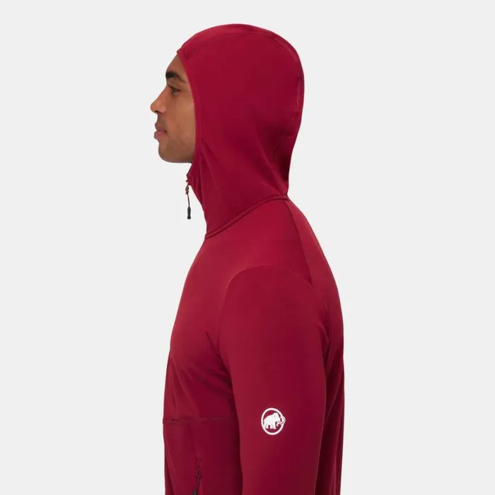 Tops Men Mammut Aconcagua Light ML Hooded Jacket Blood Red