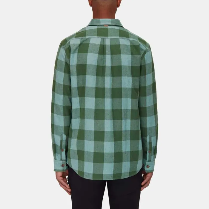Tops Men Mammut Tamaro Longsleeve Shirt Dark Jadewoods