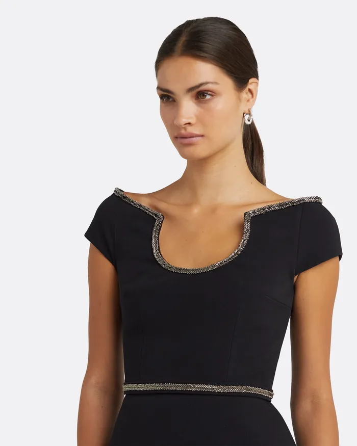 Tops Safiyaa Women Xena Black Top Black