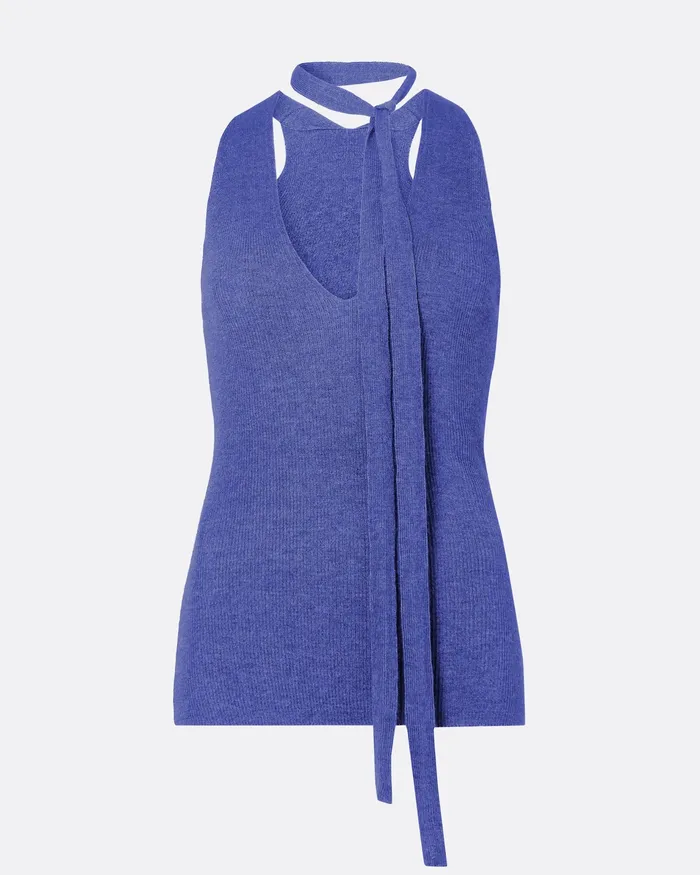 Tops Titu Anemone Blue Knit Anemone Blue 8211 Safiyaa Women