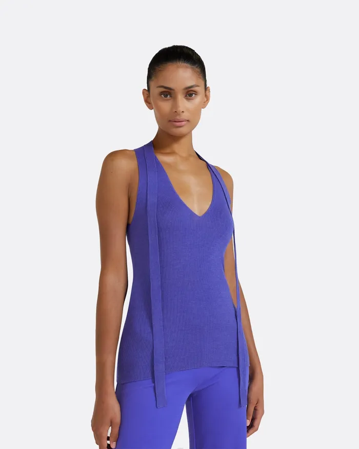 Tops Titu Anemone Blue Knit Anemone Blue 8211 Safiyaa Women