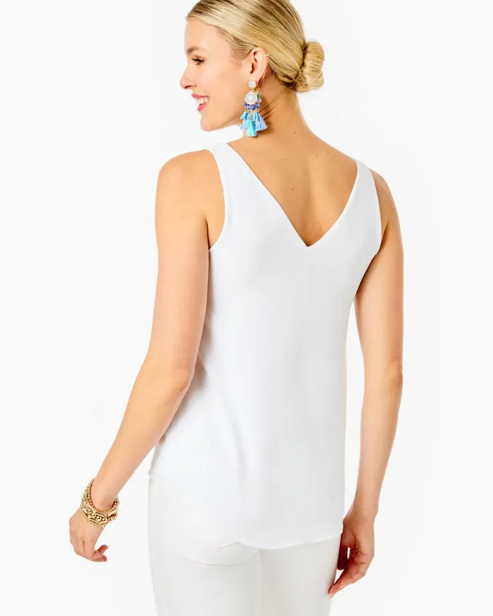 Tops Women Lilly Pulitzer Florin Reversible Top Resort White
