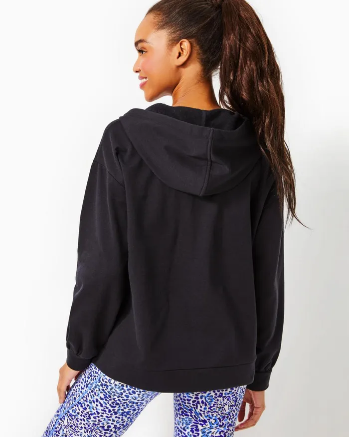Tops Women Lilly Pulitzer Suri Hoodie Onyx
