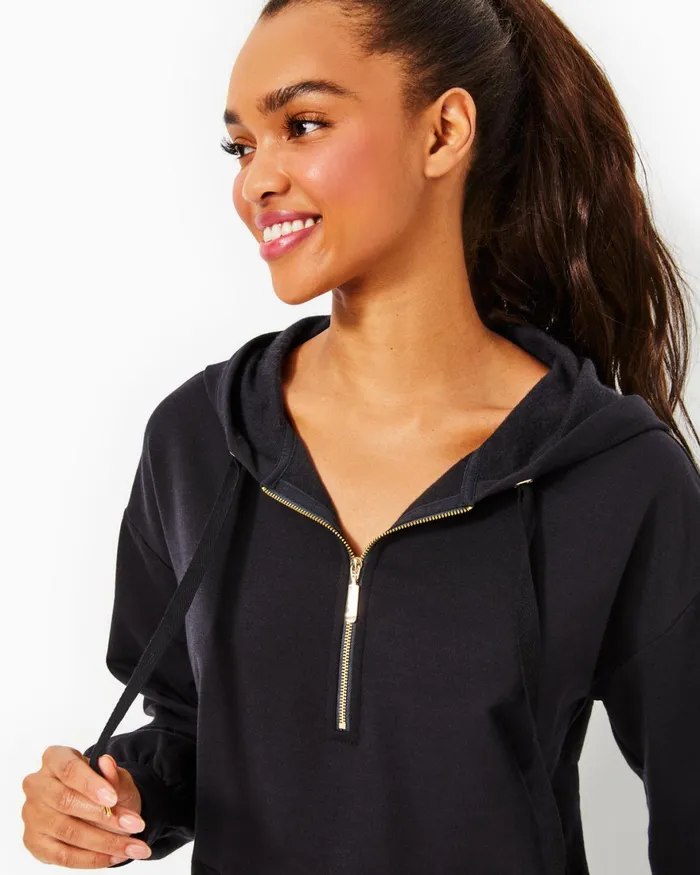 Tops Women Lilly Pulitzer Suri Hoodie Onyx Tops Women Lilly Pulitzer Suri Hoodie Onyx
