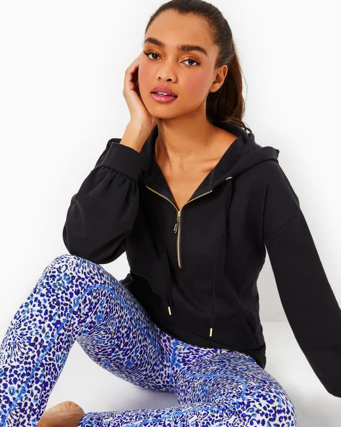 Tops Women Lilly Pulitzer Suri Hoodie Onyx Tops Women Lilly Pulitzer Suri Hoodie Onyx
