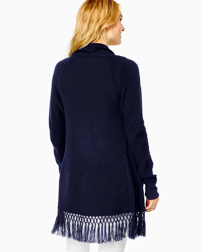 Tops Women Lilly Pulitzer Tatum Cardigan True Navy