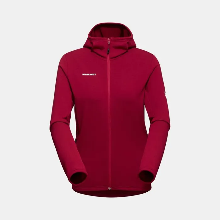 Tops Women Mammut Aconcagua Light ML Hooded Jacket Blood Red