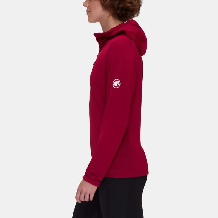 Tops Women Mammut Aconcagua Light ML Hooded Jacket Blood Red Tops Women Mammut Aconcagua Light ML Hooded Jacket Blood Red