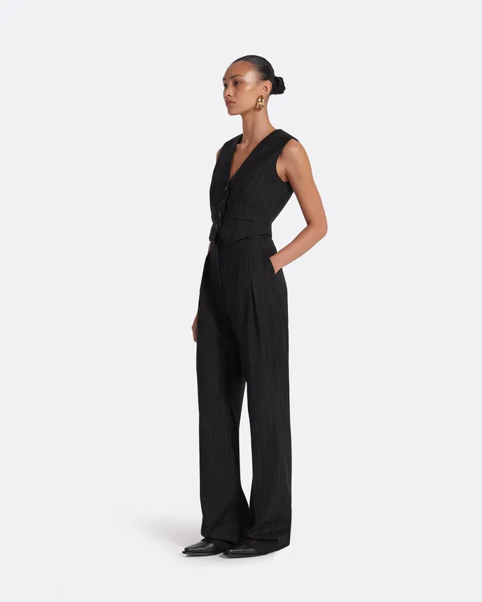 Tops Women Safiyaa Lana Black Waistcoat Black