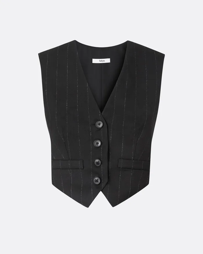 Tops Women Safiyaa Lana Black Waistcoat Black