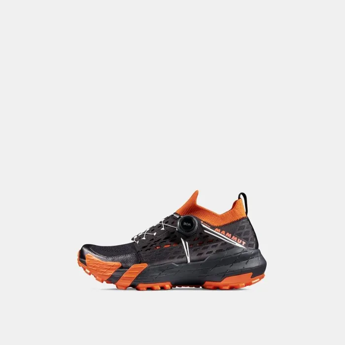 Trail Running Shoes Women Mammut Aenergy TR BOA Mid GTX Blackdark Tangerine