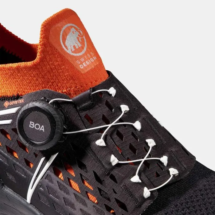 Trail Running Shoes Women Mammut Aenergy TR BOA Mid GTX Blackdark Tangerine Trail Running Shoes Women Mammut Aenergy TR BOA Mid GTX Blackdark Tangerine