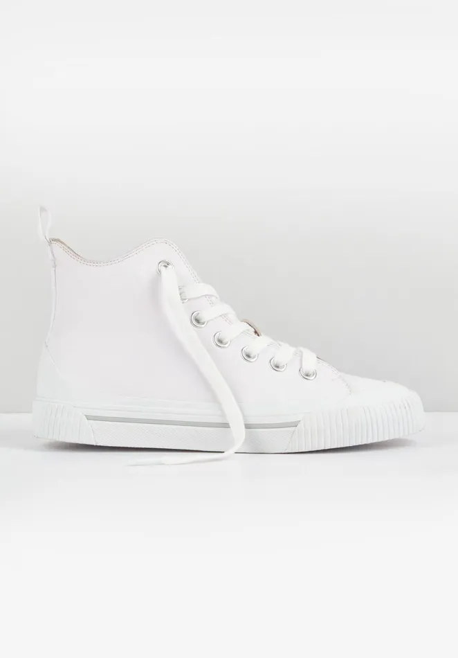 Trainers Women Hush Hadleigh Hi Top Trainers White