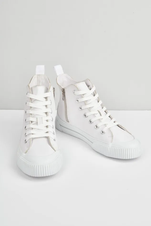 Trainers Women Hush Hadleigh Hi Top Trainers White
