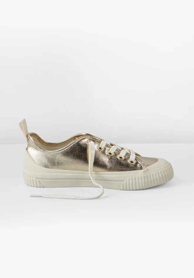 Trainers Women Hush Leyton Canvas Trainers Gold