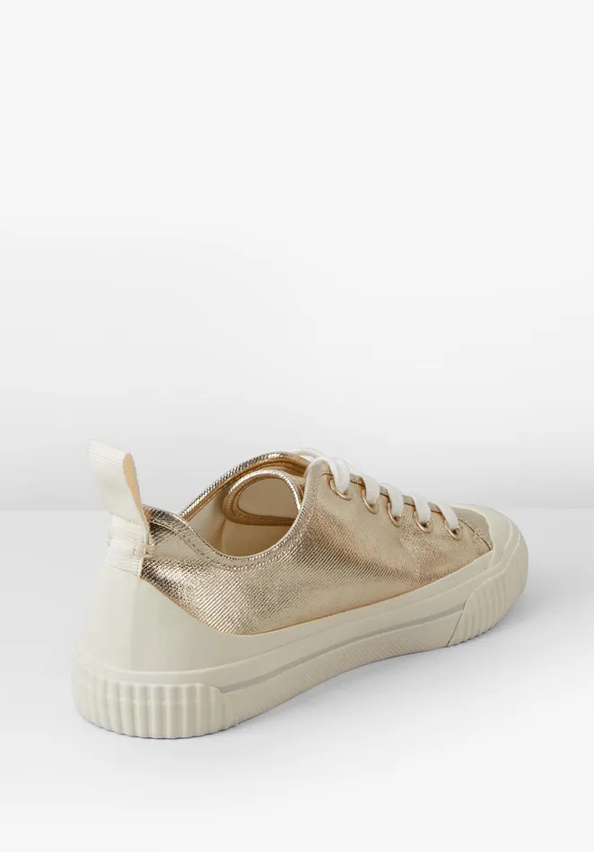 Trainers Women Hush Leyton Canvas Trainers Gold