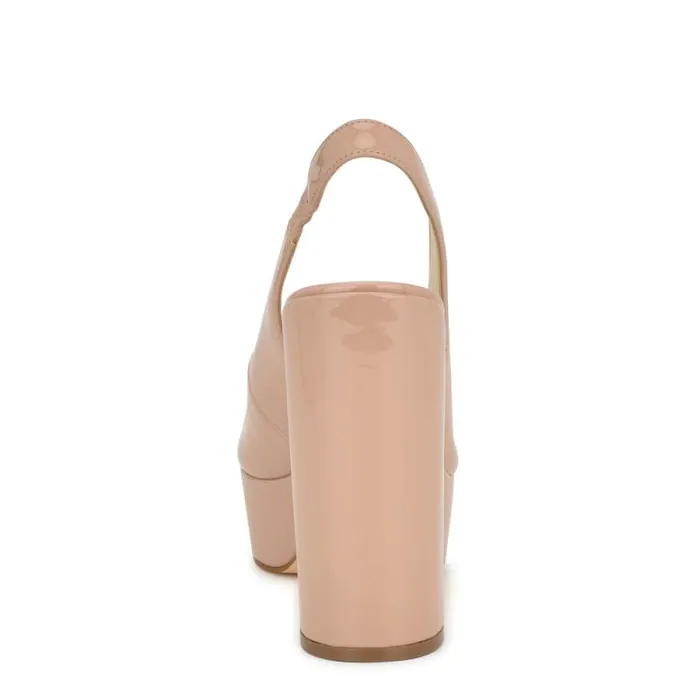 Trins Slingback Pumps Light Natural Women Nine West Heels