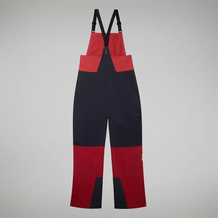 Trousers and Pants Men Berghaus MTN Arete Descend GTX Bib Pants 8211 Dark RedBlack