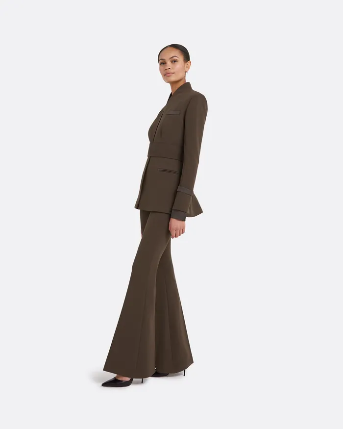 Trousers Halluana Chocolate Trousers Chocolate 8211 Safiyaa Women