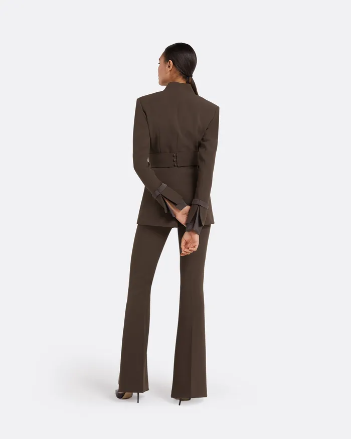 Trousers Halluana Chocolate Trousers Chocolate 8211 Safiyaa Women