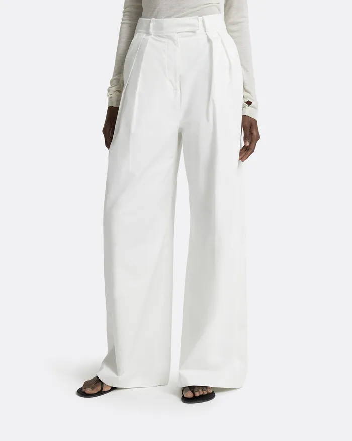 Trousers Safiyaa Women Benette Ivory Trousers Ivory