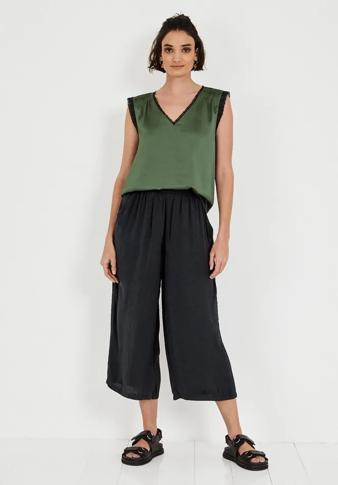 Trousers Women Hush Santana Culottes Black