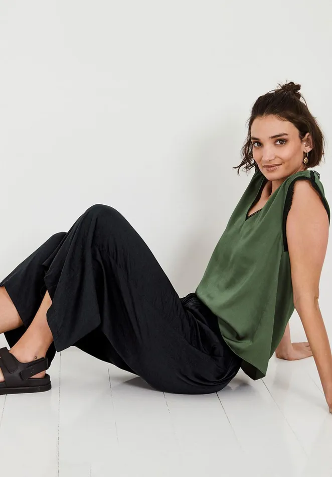 Trousers Women Hush Santana Culottes Black