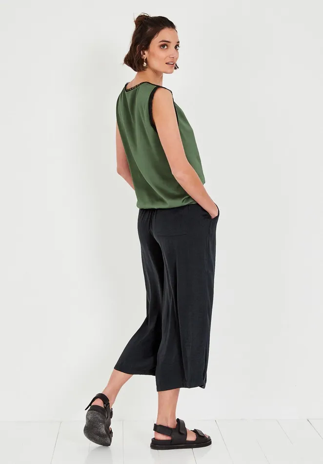 Trousers Women Hush Santana Culottes Black