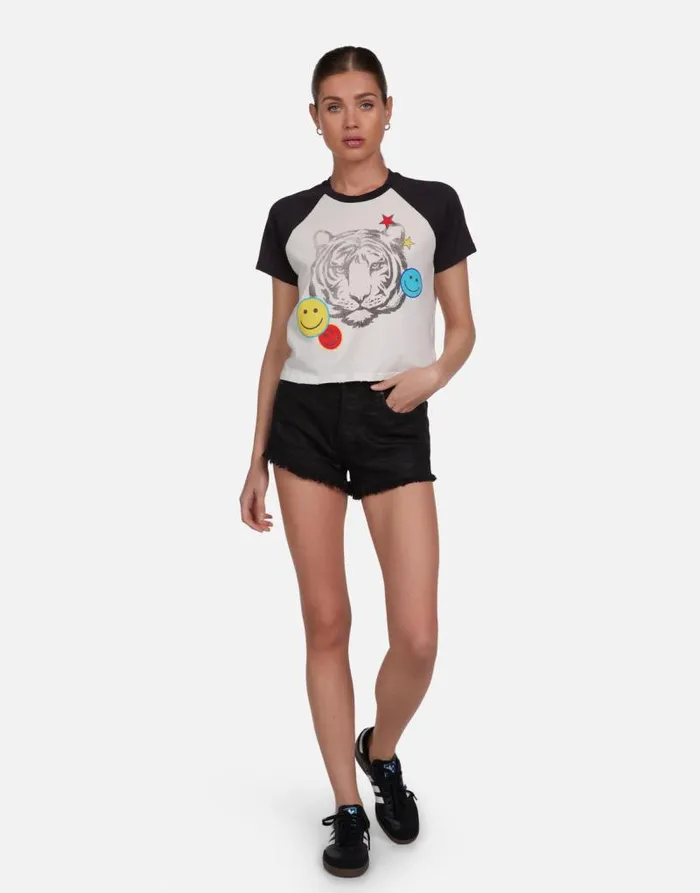 Tula Vintage Tiger Elements Milkonyx Women Lauren Moshi Short Sleeve