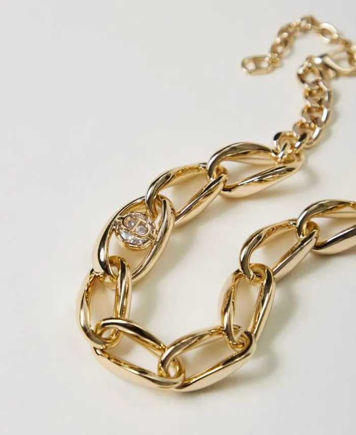 Twinset Jewellery Chain Design Choker New Gold 8211 Accessories