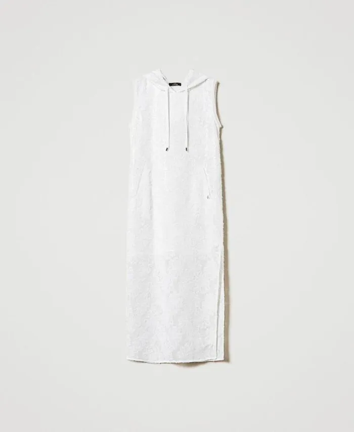 Twinset Long Dresses Full Sequin Long Dress 034papers034 White 8211 Clothing