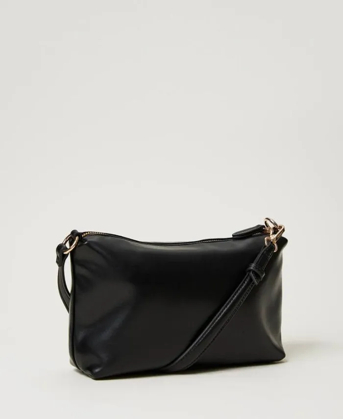 Twinset Shoulder Bags Mignon Shoulder Bag With Oval T Black 8211 Bags