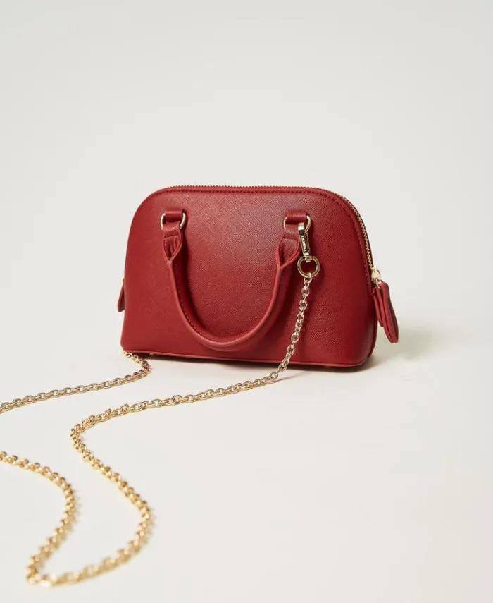 Twinset Shoulder Bags Mini Shoulder Bag With Oval T Pompeiian Red 8211 Bags