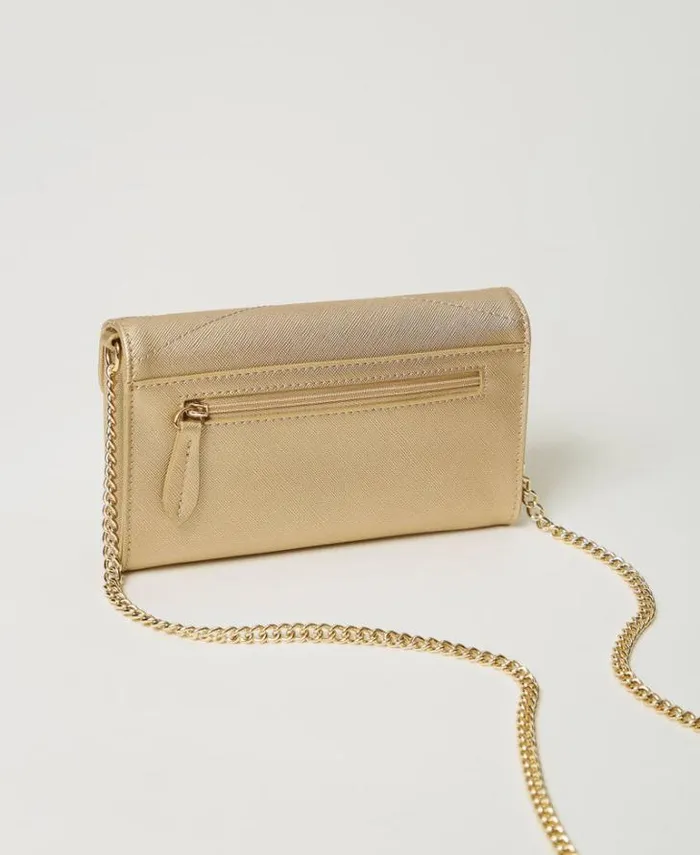 Twinset Shoulder Bags Mini Smartphone Bag With Shoulder Strap Yellow Gold 8211 Bags