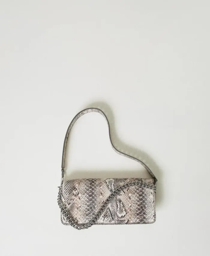 Twinset Shoulder Bags Python Print Shoulder Bag Soft Snake Print 8211 Bags