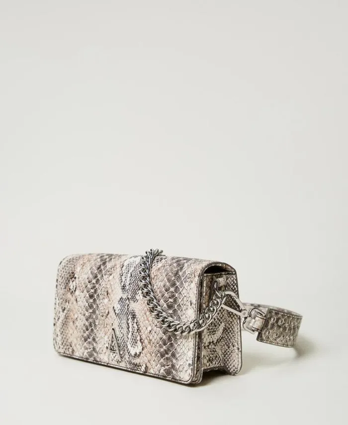 Twinset Shoulder Bags Python Print Shoulder Bag Soft Snake Print 8211 Bags