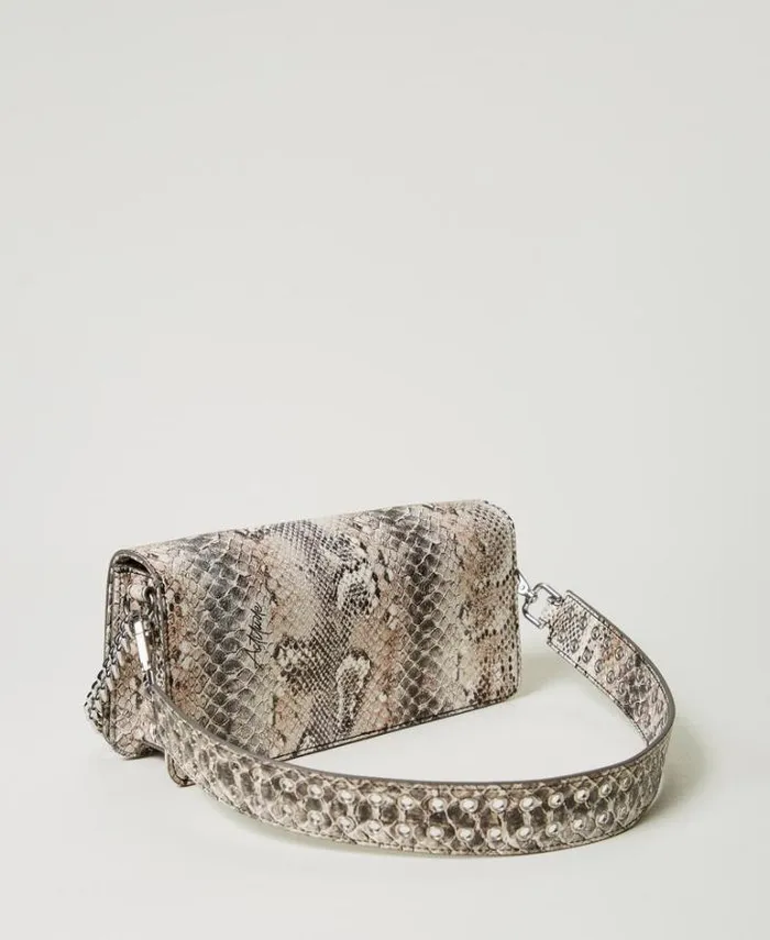 Twinset Shoulder Bags Python Print Shoulder Bag Soft Snake Print 8211 Bags