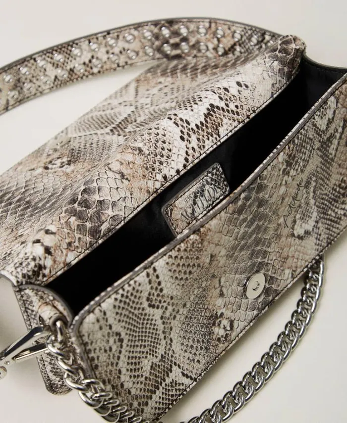 Twinset Shoulder Bags Python Print Shoulder Bag Soft Snake Print 8211 Bags