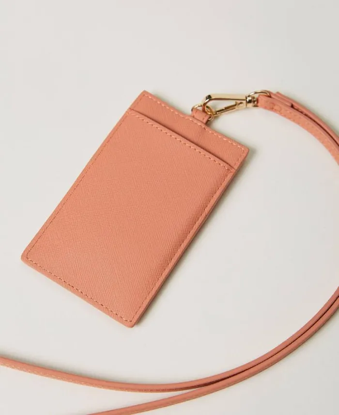 Twinset Wallets And Keyrings Card Holder With Strap Mousse Pink 8211 Accessories