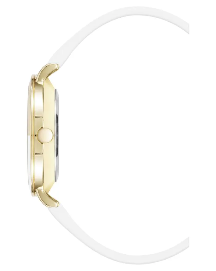TwoTone Bezel Strap Watch Whitegold Women Nine West Straps TwoTone Bezel Strap Watch Whitegold Women Nine West Straps