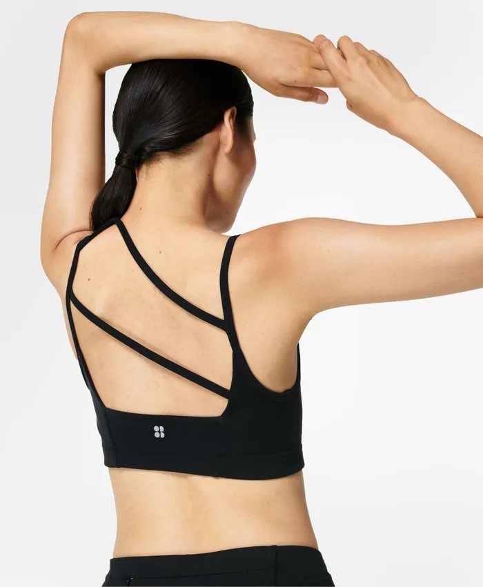 Underwear Women Sweaty Betty Asymmetric Sculpt Bra Black