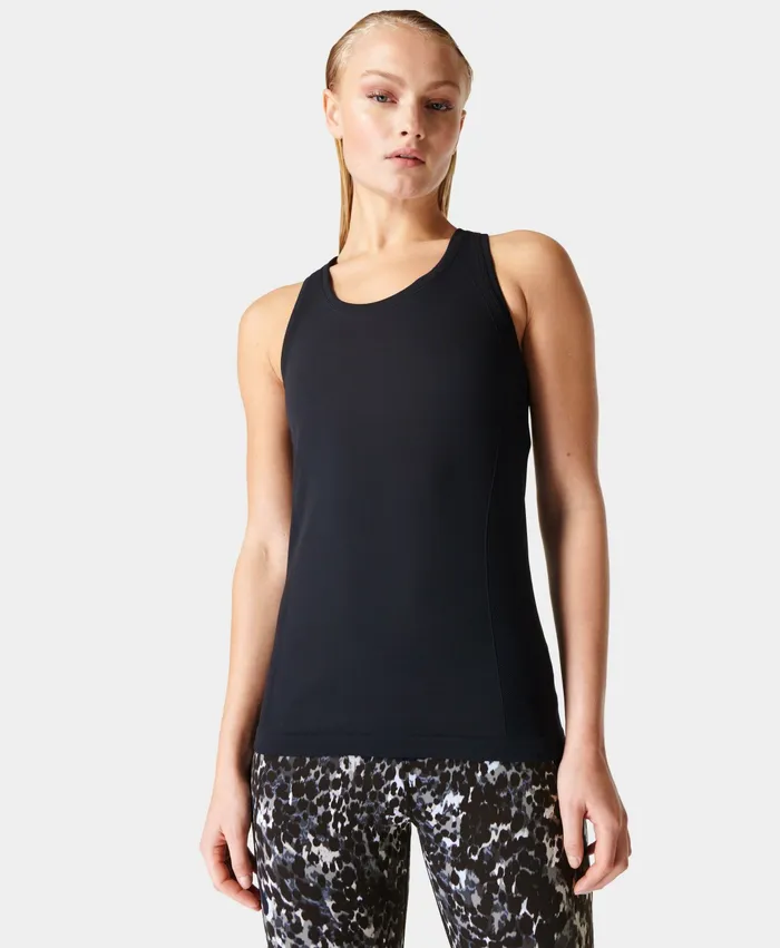 Vest Tops Athlete Seamless Gym Vest Black 8211 Sweaty Betty Women
