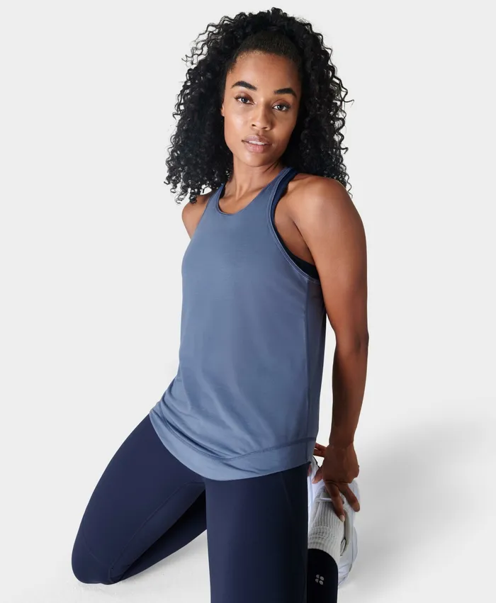 Vest Tops Breathe Easy Running Vest Endless Blue Sweaty Betty Women