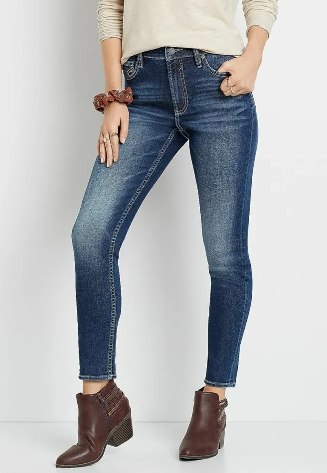 Vigoss High Rise Dark Wash Skinny Jean Women Maurices Jeans