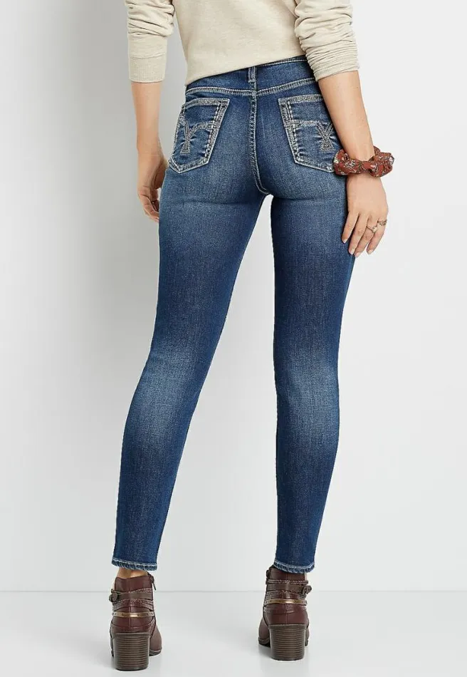Vigoss High Rise Dark Wash Skinny Jean Women Maurices Jeans