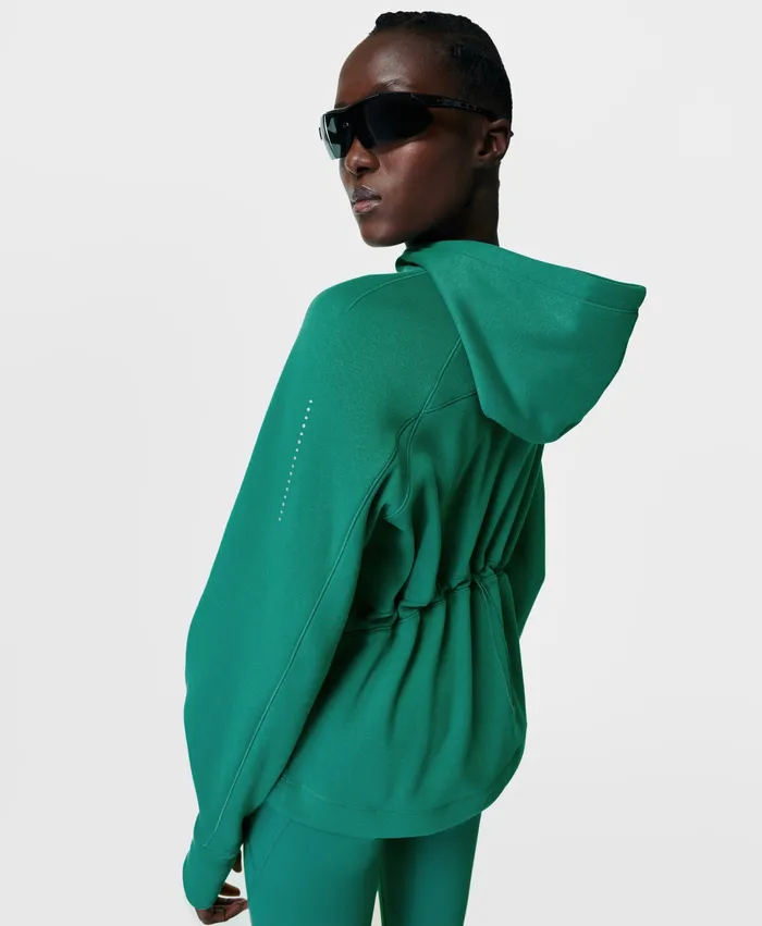 Warm Up Hoody Wave Green Jumpers Hoodies Sweaty Betty Women