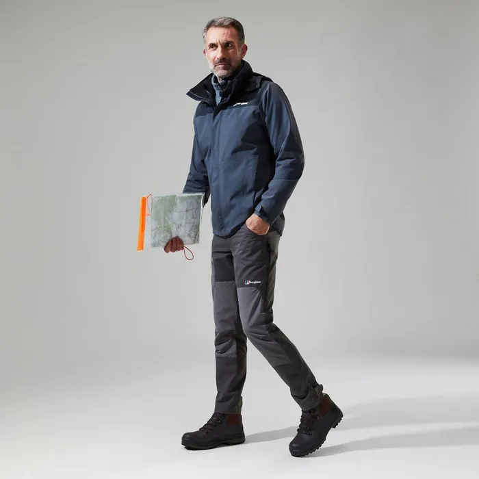 Waterproof Men Berghaus Hillwalker InterActive Jacket 8211 Dark GreyBlack