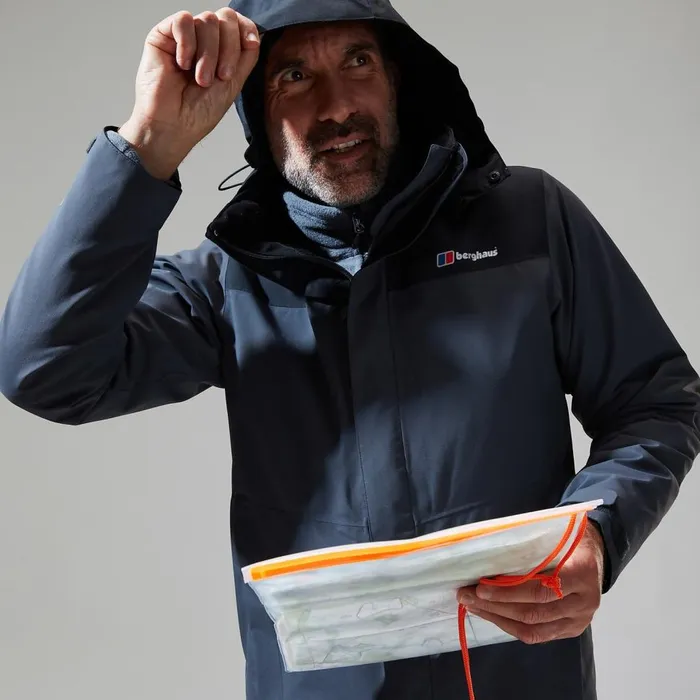 Waterproof Men Berghaus Hillwalker InterActive Jacket 8211 Dark GreyBlack