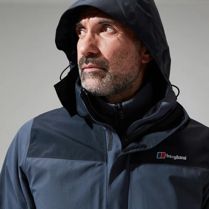Waterproof Men Berghaus Hillwalker InterActive Jacket 8211 Dark GreyBlack