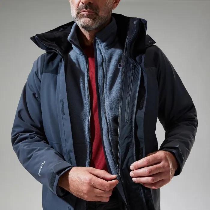 Waterproof Men Berghaus Hillwalker InterActive Jacket 8211 Dark GreyBlack